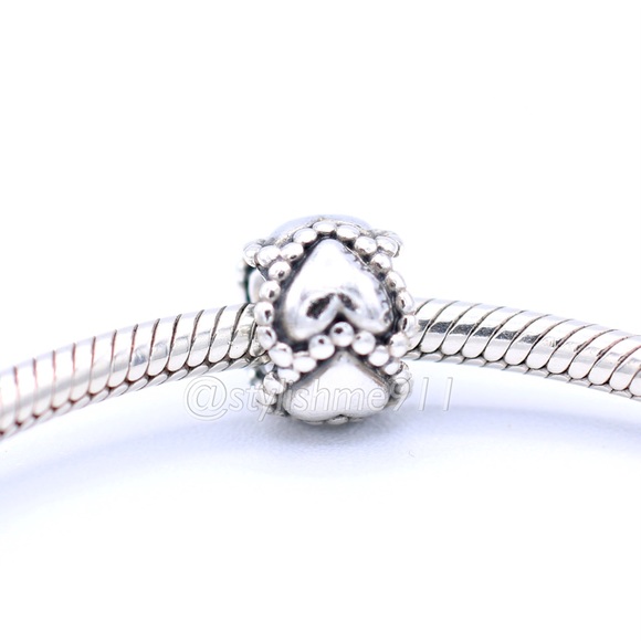 Authentic PANDORA Everlasting Love Charm - Picture 4 of 11